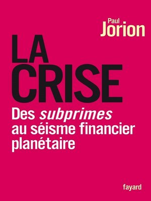 cover image of La Crise